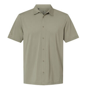 Adidas - A595 Men's Polo Collar, Short Sleeve Button-Down Shirt Large